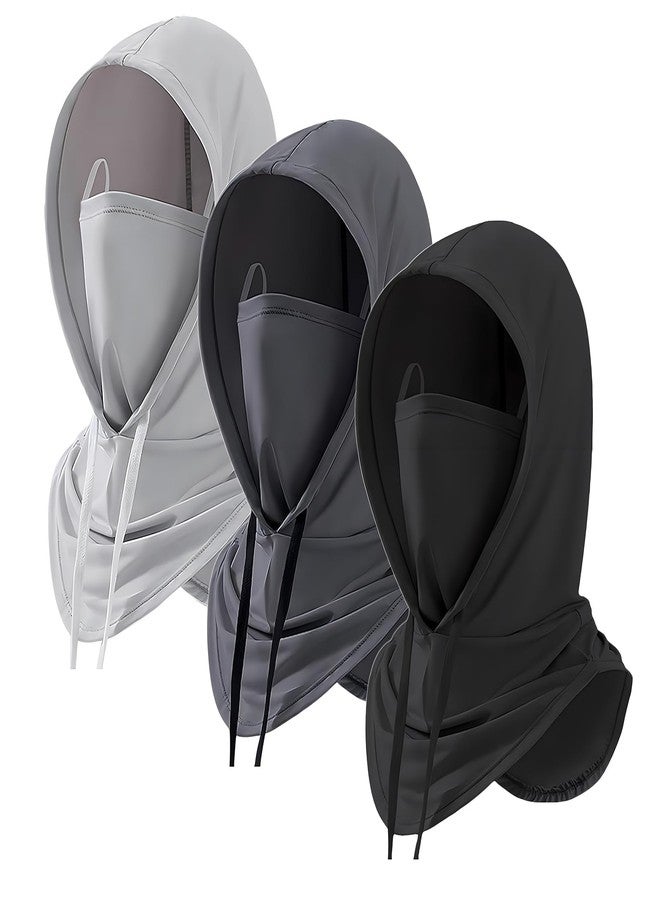 Cmonie 3 Pack Balaclava Sun UV Protection Hood Breathable Full Head Mask Face Cover for Men Women Motorcycle Cycling Fishing (Multi) - Image 1